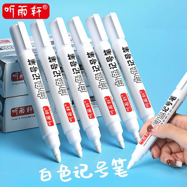 

to listen yuxuan 1159 oily white marking pen waterproof, fast drying and not easy fade large head capacity oil