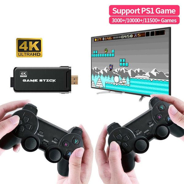 

with 2.4g wireless controller support cps ps1 portable retro players game