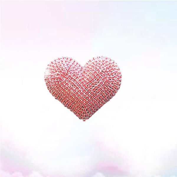 

car air freshener rhinestone style perfume base heart shape solid diffuser auto vehicle inner dashboard decoration ladies