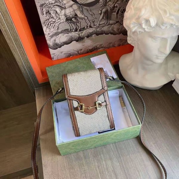 Borse retrò stampate Pacchetti per telefoni cellulari Donna indossata One Unisex Uomo Donna Borsa a tracolla in vera pelle Borsa a portafoglio Zero Mini Bag