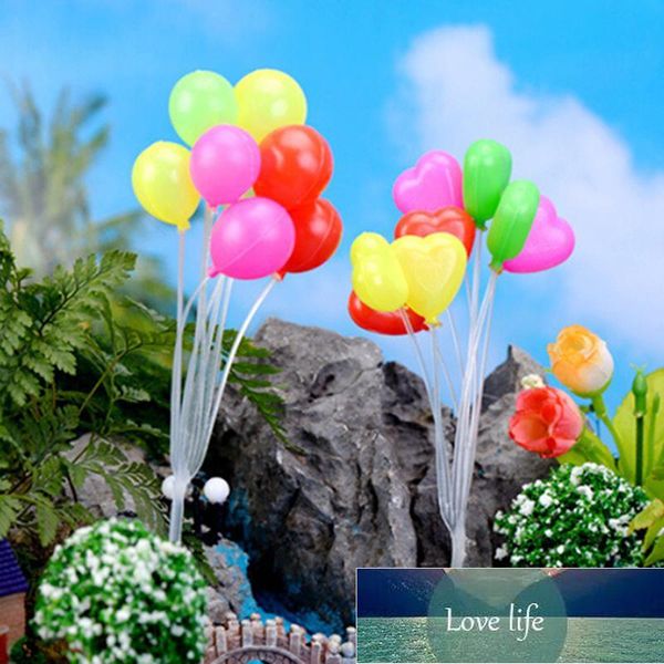 Bonito Micro Paisagem Decorações de Jardim de Natal Miniiatures Mini Dolls Home Jardim Simulação Colorido Balloons Preço de Fábrica Especialista Qualidade Mais Recente