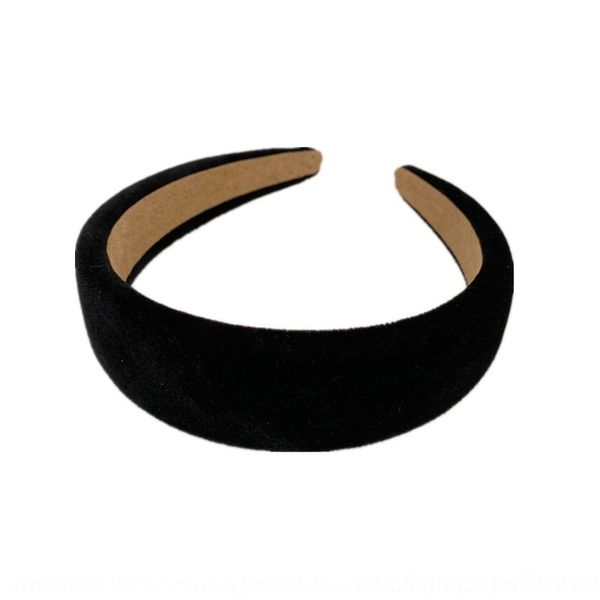 

XFTh autumn winter flannelette texture grinding fabric fashion hair simple solid color base hairbandkorean headbands style, Silver