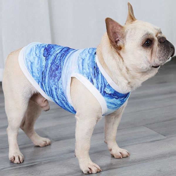 

dog apparel puppy vests tshirt summer pet clothes for small medium dogs chihuahua teddy shirts breathable cooling vest release/