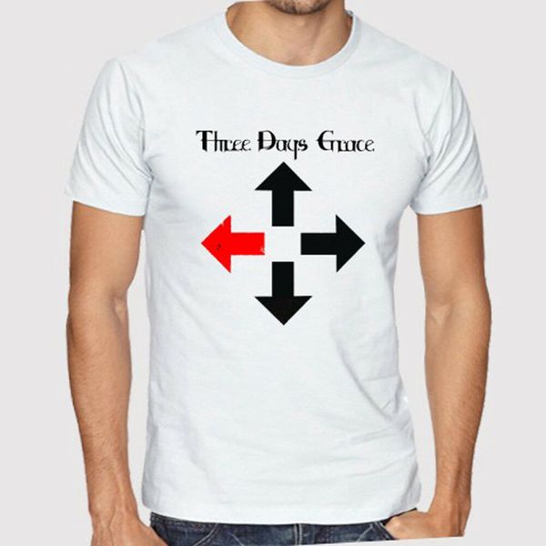 

new three days grace outsider men's white t-shirt size s to 3xl, White;black