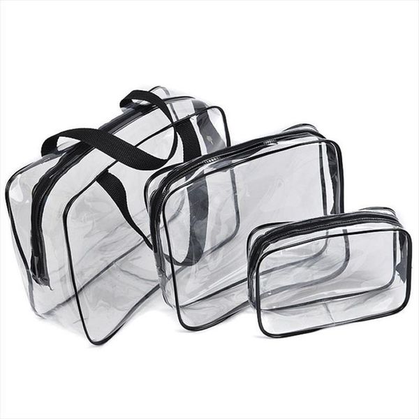 

transparent pvc make up bags travel organizer clear makeup case beautician cosmetic bag beauty toiletry pouch wash kit box