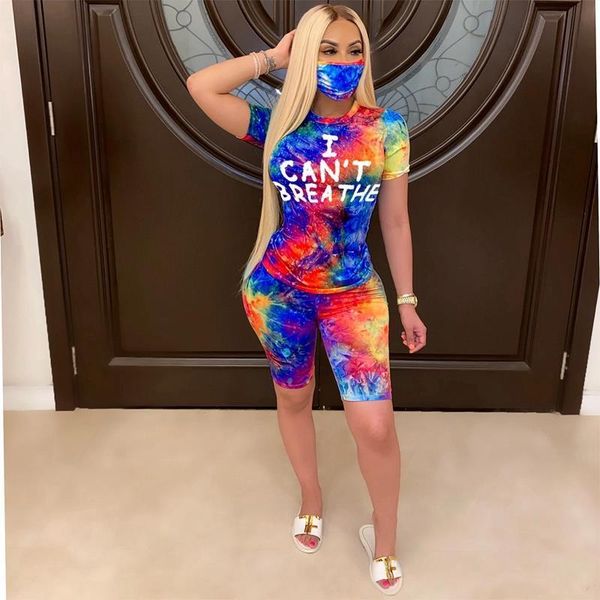 

tie dye casual 2 piece womens tracksuits sets outfits shorts tracksuit clothing v neck two summer biker set wholesale, Gray