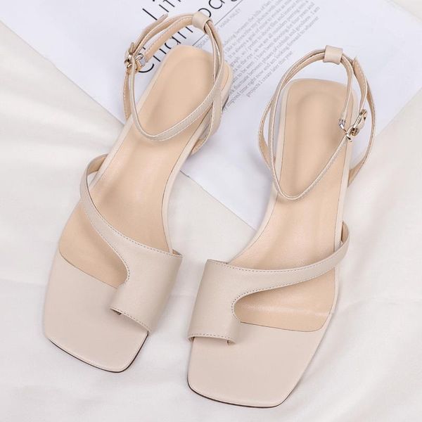 

sandals plus szie 34-43 women's genuine leather cross strap flats open toe summe leisure soft comfortable sandalias casual shoes, Black