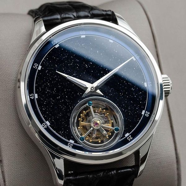 

wristwatches men's luxury sugess skeleton mechanical luminous seagull movement st8230 dress watch for men business clock 2021, Slivery;brown