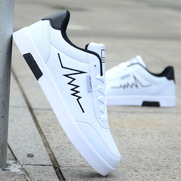 

shoe of man's brand spring fashion fall breathing black casual white shoes d7t9