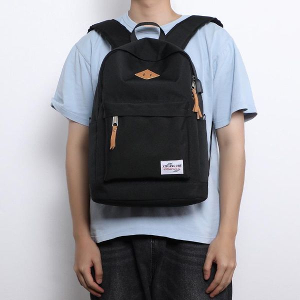 

backpack men high qulity oxford large capacity lappack for teenage simple solid school bag waterproof women casual rucksack