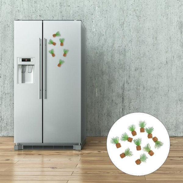 

fridge magnets 10pcs succulent plant refrigerator decals fleshiness magnet decor
