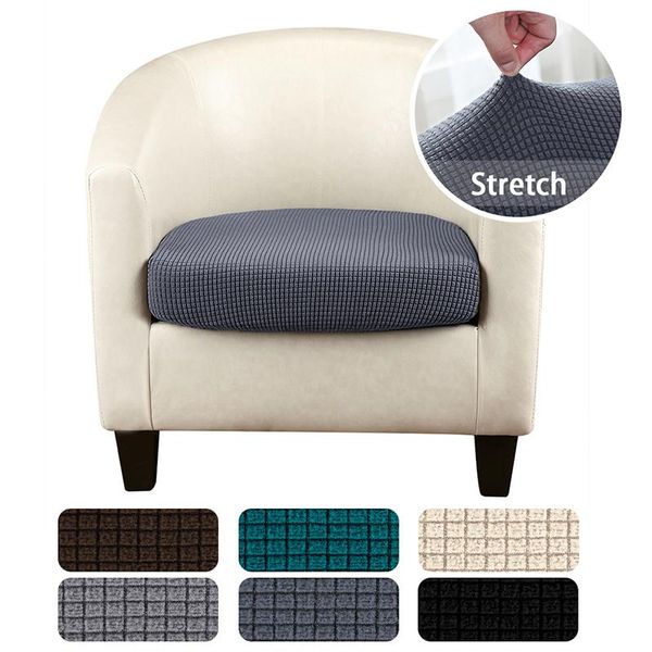 

chair covers elastic jacquard cushion cover bathtub living room 1 seat sofa single washable