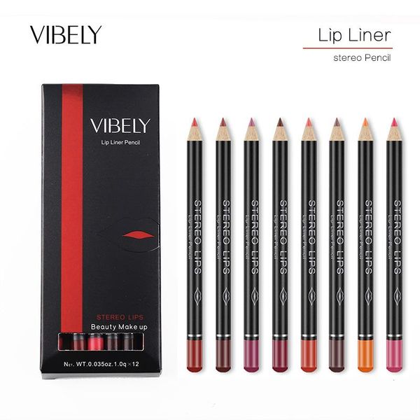 

lip pencils 12 color matte liner waterproof no blooming lasting gloss lips makeup lipliner make up tools beauty
