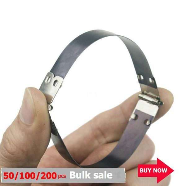 

bag parts & accessories 50/100/200 pcs metal internal flex frames kiss clasp coin purse sewing hinges clip handmade wallet hardware, Black