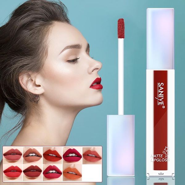 

lip gloss velvet waterproof nourishing lipstick matte long lasting 4ml
