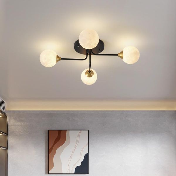 

ceiling lights nordic brief chandelier for bedroom modern lamp 3d printing ball light fixture