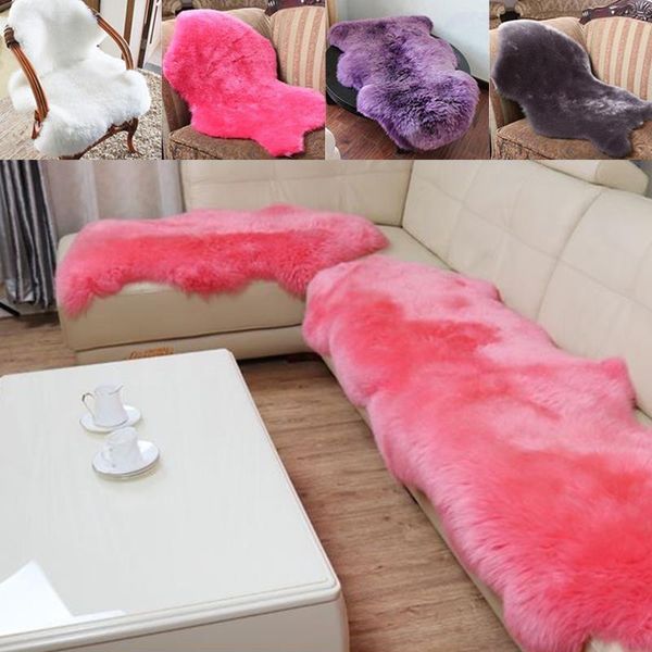 

carpets 2-in-1 chair seat throw rugs carpet wool cover rug mat fluffy