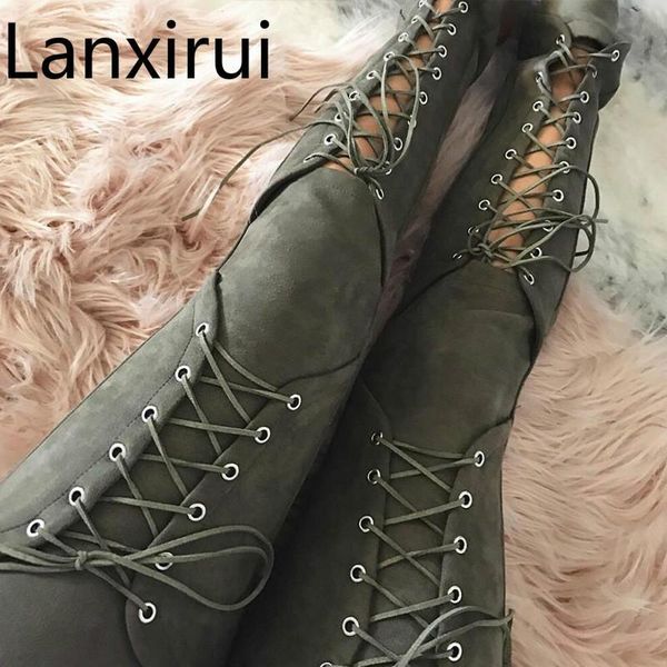 

women's pants & capris lace up suede leather women autumn hollow out skinny trousers bandage long casual, Black;white