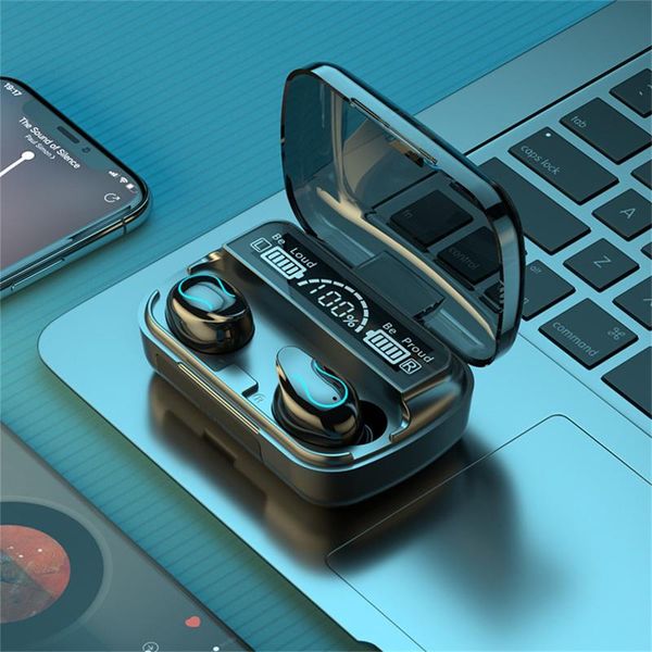 

cell phone earphones q32 wireless headphones stereo earphone touch control headset sports waterproof earbuds with microphone power