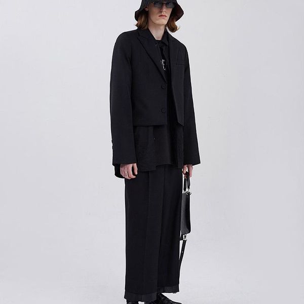 

men's suits & blazers men's women's ader error jacket box-shaped short suit fashionable coat oversize adererror basic edition, White;black