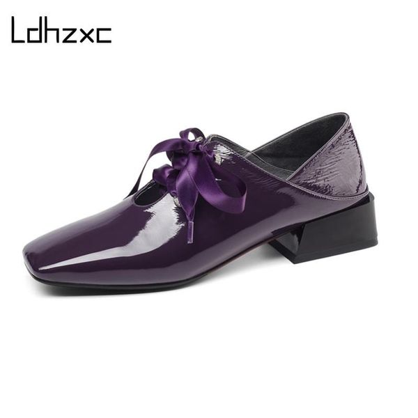 

dress shoes ldhzxc 2021 casual pumps women high heels brand design quality genuine leather arrival fashion woman, Black