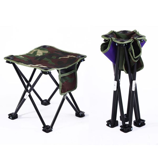 

fishing accessories folding small stool bench portable outdoor oxford cloth sturdy metal 285lbs travel picnic camping chair foldable
