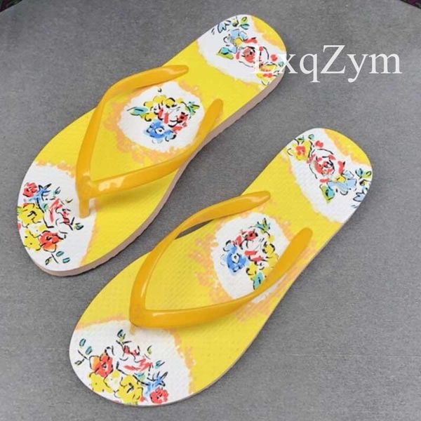 

slippers fashion brand beach shoes casual women flip flops soft comfortable sandals leisure flat slides flower pattern holiday, Black