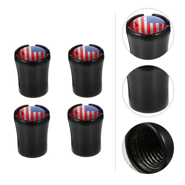 

4pcs universal air caps car tire dust covers stem cove led working light