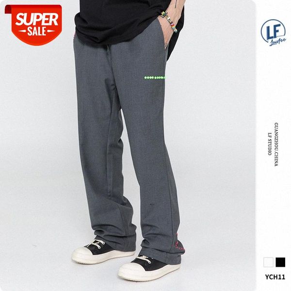 

lawfoo national men's love color orange pants loose casual #pa5q, Black