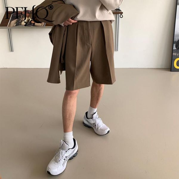 

men's shorts pfhq summer korean men's fashion solid color business casual loose male streetwear wild suit ins pants m-xl size 21d52, White;black