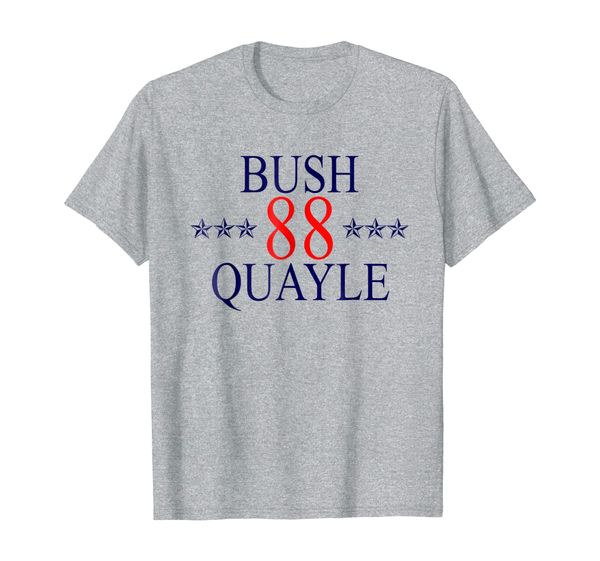 

bush quayle 88 republican retro presidential campaign shirt, White;black