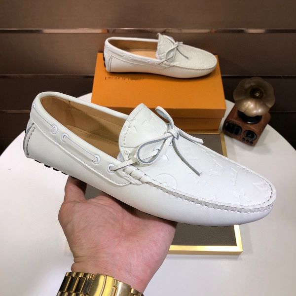 

luxury italian mens shoes casual brands slip on formal designer shoes men loafers moccasins genuine leather brown driving shoe, Black