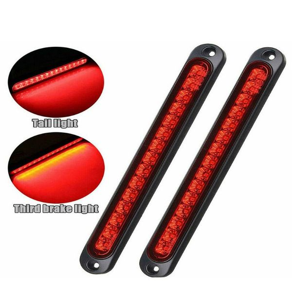 

emergency lights 2x 15 led accessories tail light bar parts rear red strailer