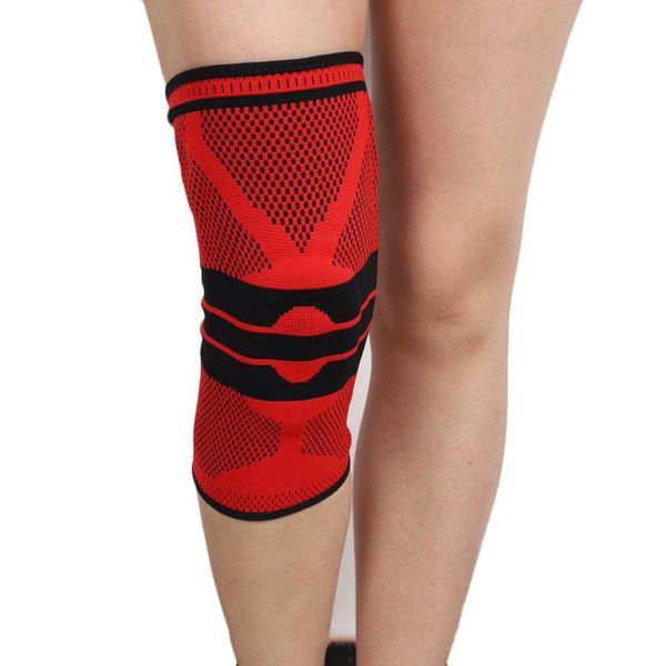 

elbow & knee pads 1pcs breathable basketball football sport safety kneepad volleyball training elastic support protector, Black;gray