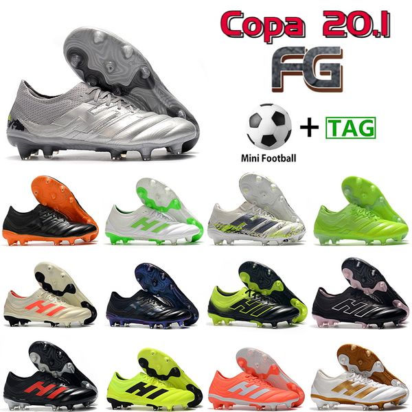 

silver copa 20.1 fg men soccer cleats football shoes beige black deep blue volt coral red orange white gold grey mens sportss neakers