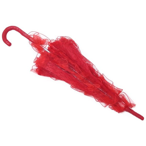 

umbrellas lace parasol wedding flower bride umbrella red