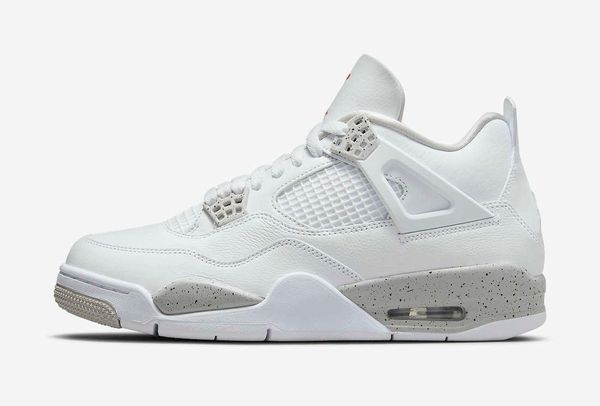 

authentic 4 white oreo shoes 4s tech grey black fire red university blue ct8527-100 trainer men women sports outdoor sneakers with
