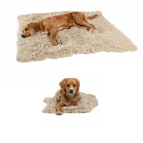 

kennels & pens fluffy long plush pet blankets dog cat bed mats deep sleeping soft thin covers for four seasons use mattress