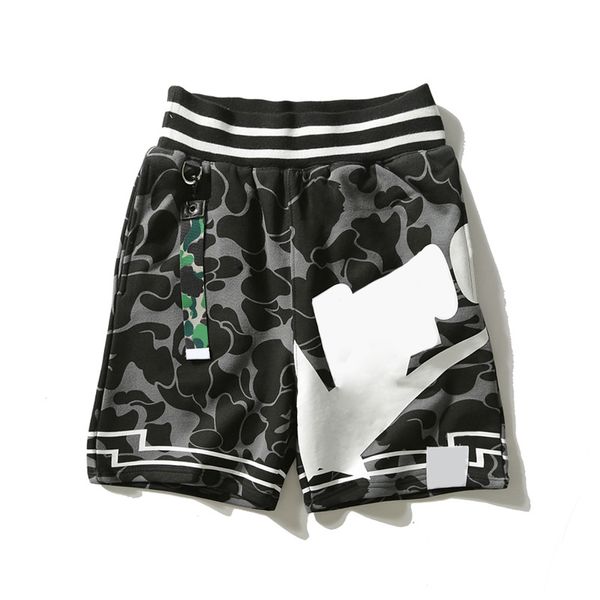 

fashion mens shorts designer summer beach pants young people students camouflage pattern print loose streetwear size m-2xl, White;black
