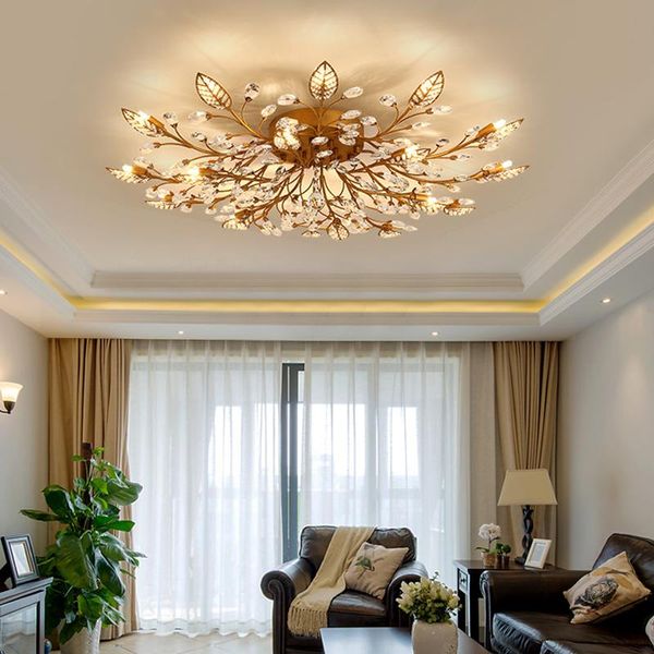 

chandeliers nordic led gold/black leaf ceiling chandelier remote control brightness indoor lighting for living room decoration lamp