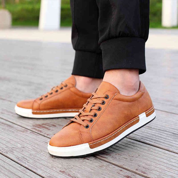 

dress shoes bimuduiyu autumn new casual mens leather flats lace-up simple stylish male large sizes oxford for men 9ccf, Black