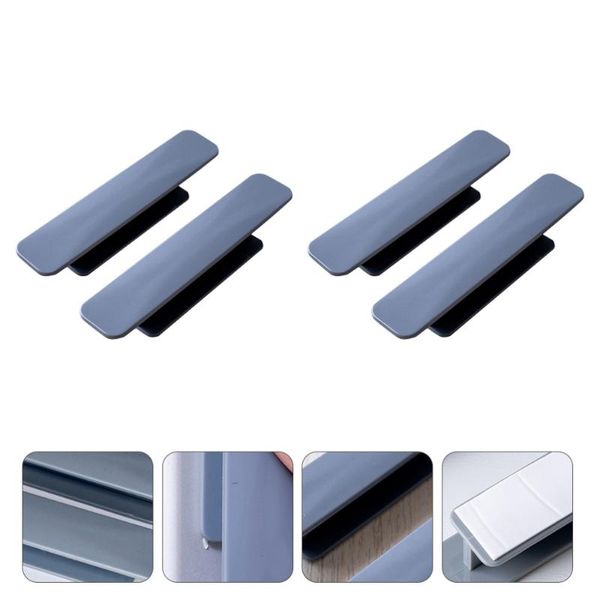 

handles & pulls 4pcs practical cabinet handle refrigerator door for home (grey)