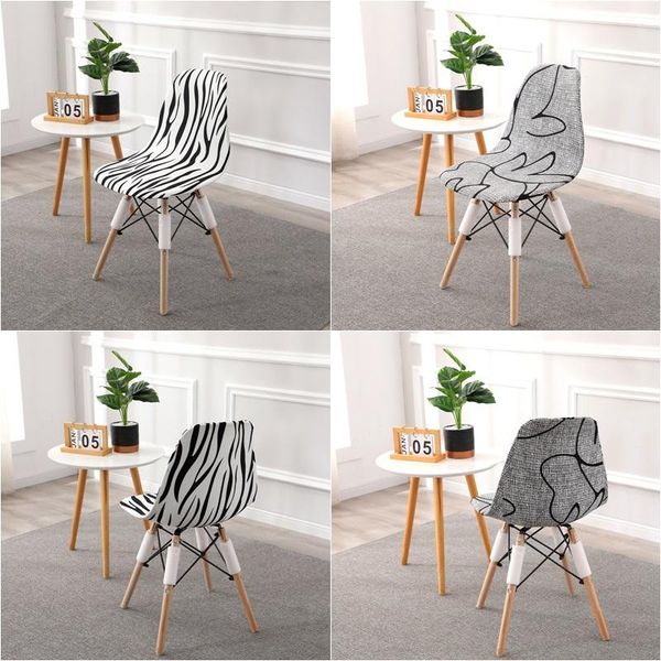 

spandex shell chair cover stretch armless curved covers nordic dining slipcover office sillas de comedor dust