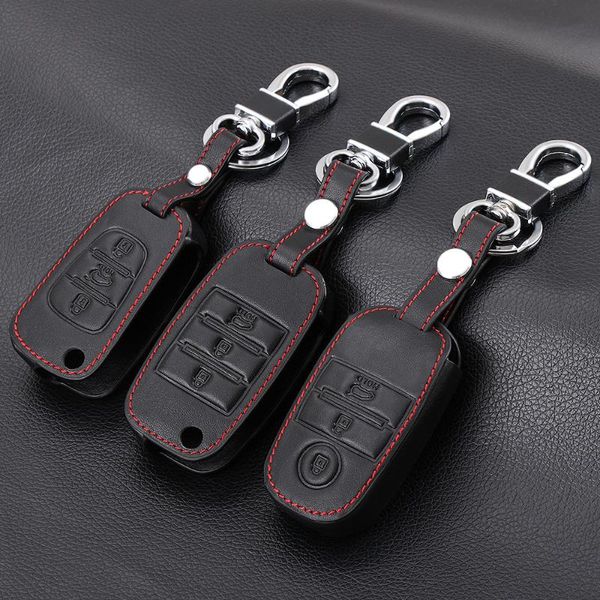 

keychains leather key chain ring cover case holder for ceed k3 k4 k5 sportage r ql kx5 sorento kx3 ks3 rio cerato optima frote soul, Silver