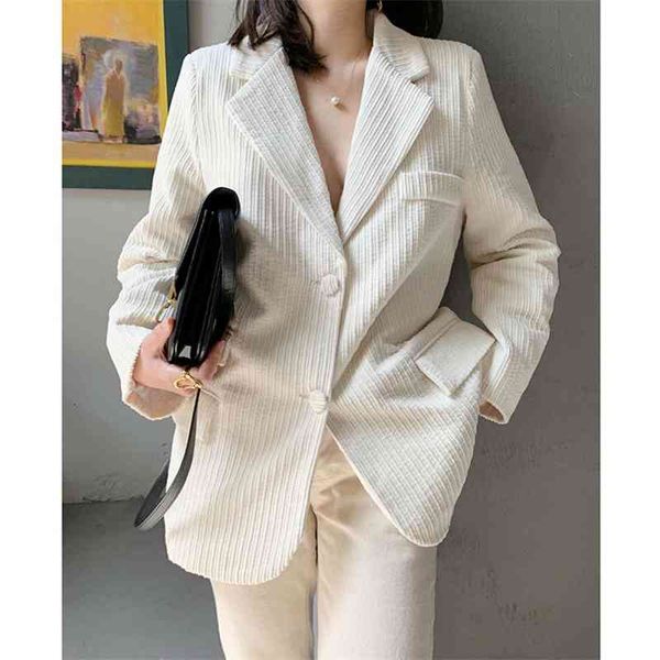 

women's jackets coats corduroy coat for women 2021 korean british style silhouette fried street suit versatile fashion roia, Black;brown