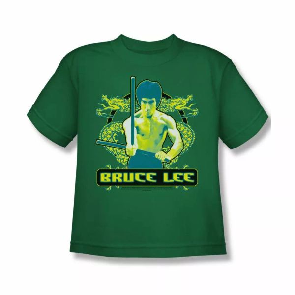 

bruce lee double dragons youth short sleeve t-shirt sizes- s-xl new, White;black