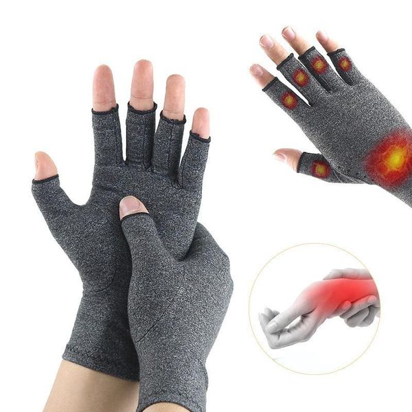 

pairs winter arthritis gloves touch screen anti therapy compression and ache pain joint relief warm wrist support, Black;red
