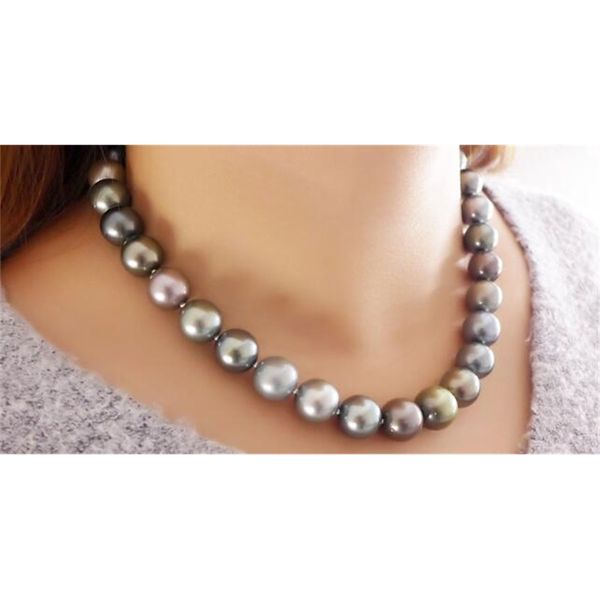 

brand necklace fine pearls jewelry 18\, Silver
