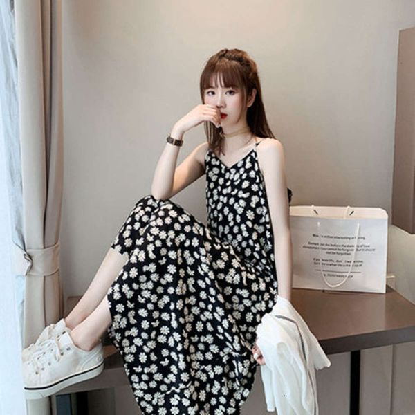 

casual dresses dress women clothes little daisy floral fairy slim skirt super xiansen french suspender girl xjj8, Black;gray