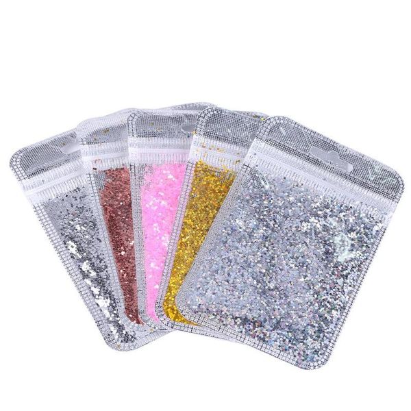 

nail art decorations 10000pcs small hexagonal sequins mini glitter sheet diy decoration, Silver;gold